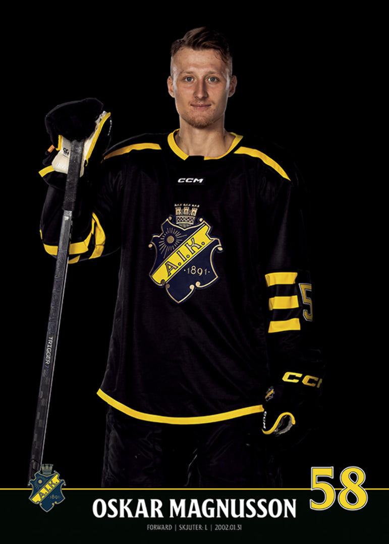 Oskar Magnusson #58 AIK Hockey 2023/2024-12