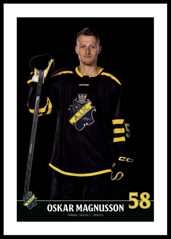 Oskar Magnusson #58 AIK Hockey 2023/2024-12