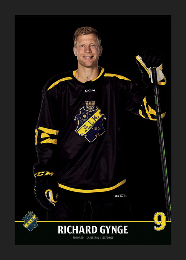 Poster Richard Gynge #9 AIK Hockey 2023/2024