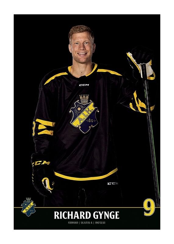 Poster Richard Gynge #9 AIK Hockey 2023/2024