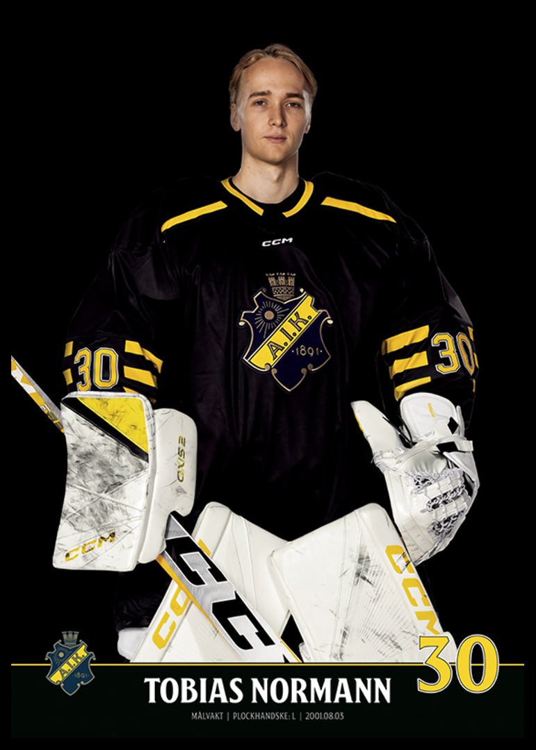Tobias Normann #30 AIK Hockey 2023/2024-12
