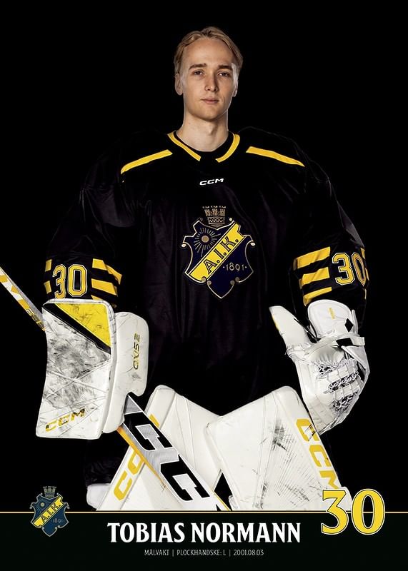 Tobias Normann #30 AIK Hockey 2023/2024-12
