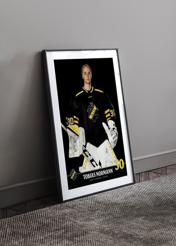 Poster Tobias Normann #30 AIK Hockey 2023/2024 crossfade