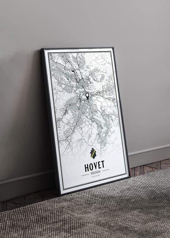 Poster AIK Hockey Hovet Karta crossfade