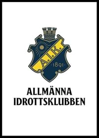 AIK Hockey Allmänna Idrottsklubben Logo Vit-0