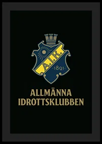 AIK Hockey Allmänna Idrottsklubben Logo Svart-0