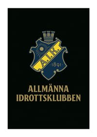 AIK Hockey Allmänna Idrottsklubben Logo Svart-3