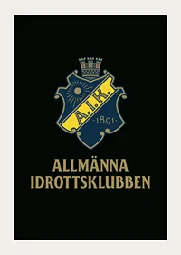 AIK Hockey Allmänna Idrottsklubben Logo Svart-5
