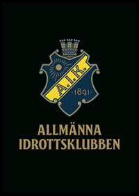 AIK Hockey Allmänna Idrottsklubben Logo Svart-6