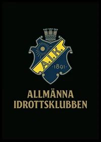 AIK Hockey Allmänna Idrottsklubben Logo Svart-6
