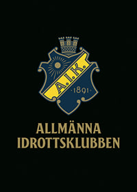 AIK Hockey Allmänna Idrottsklubben Logo Svart-7
