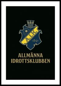 AIK Hockey Allmänna Idrottsklubben Logo Svart-0