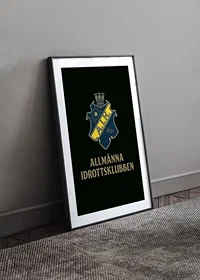 AIK Hockey Allmänna Idrottsklubben Logo Svart-8