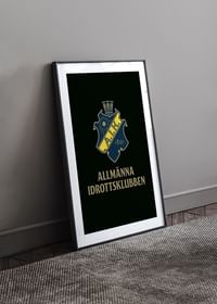 AIK Hockey Allmänna Idrottsklubben Logo Svart-4