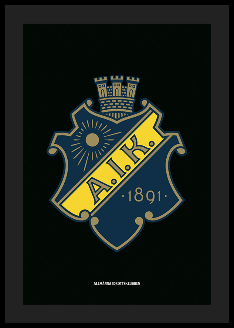AIK Hockey Logo Svart-12