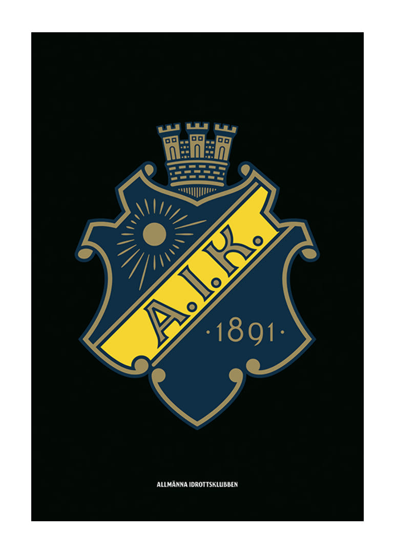 AIK Hockey Logo Svart-12