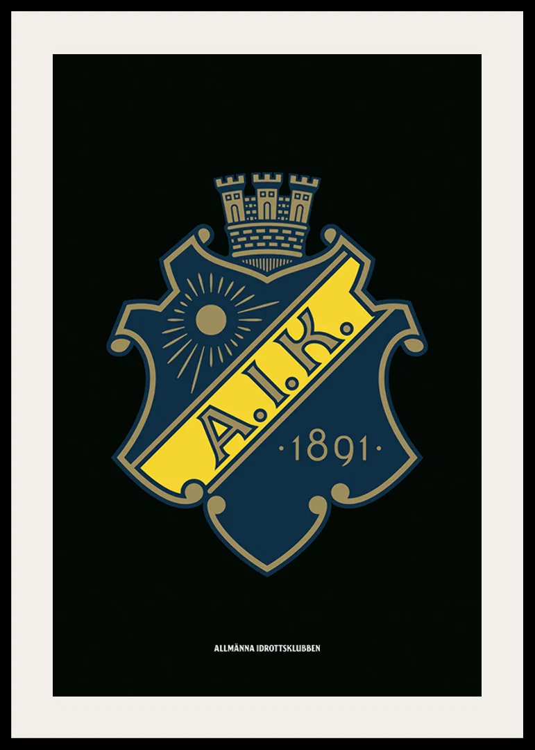 AIK Hockey Logo Svart-12