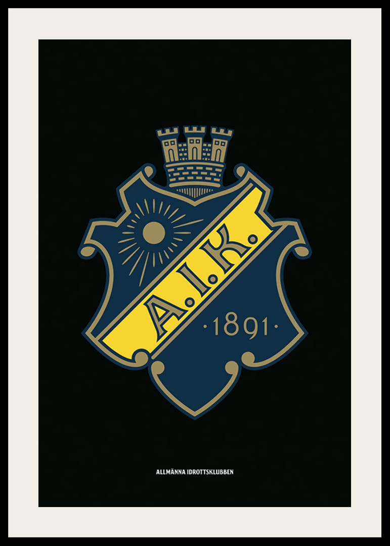 AIK Hockey Logo Svart-12