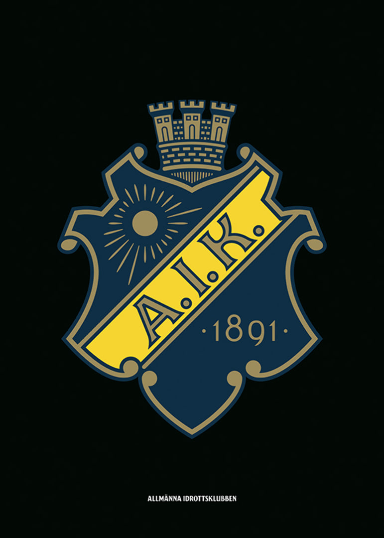 AIK Hockey Logo Svart-12