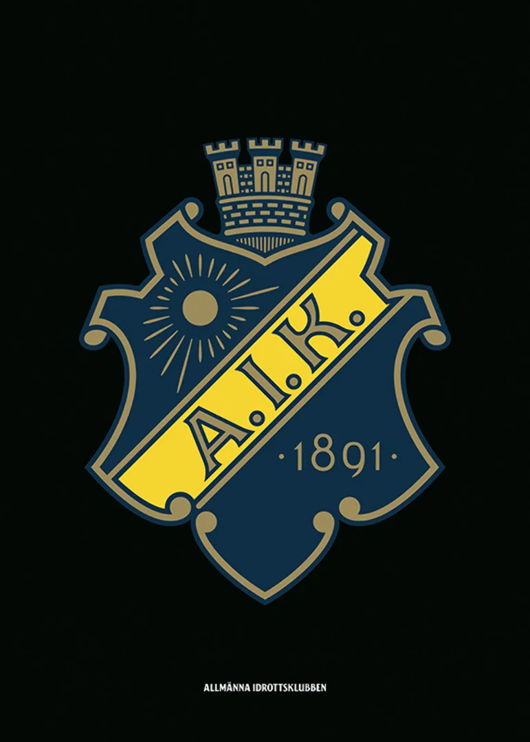 AIK Hockey Logo Svart-12