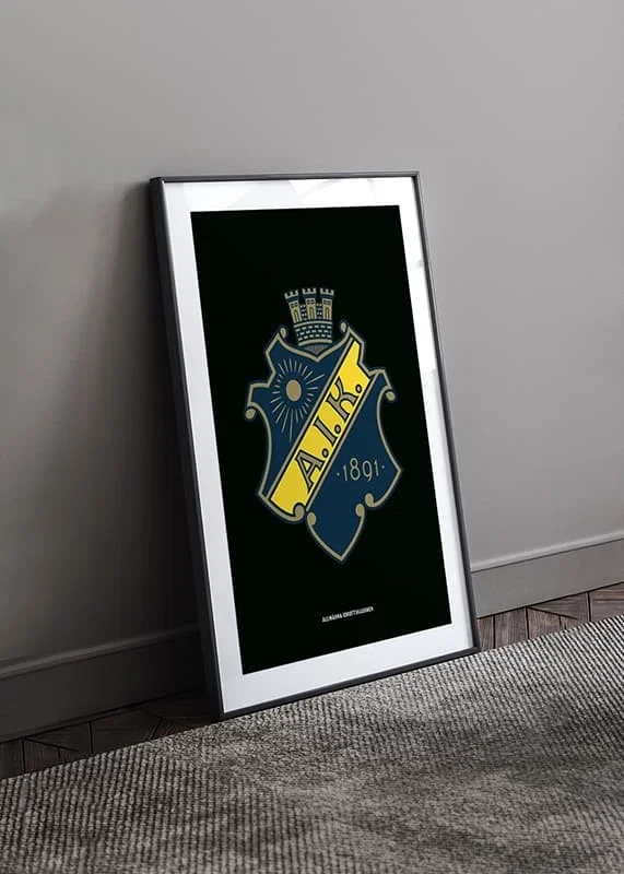 AIK Hockey Logo Svart-12