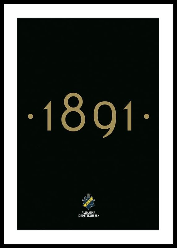 Poster AIK Hockey 1891 No1