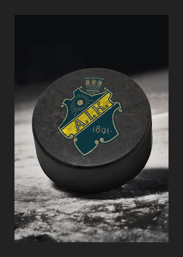 AIK Hockey Puck-12