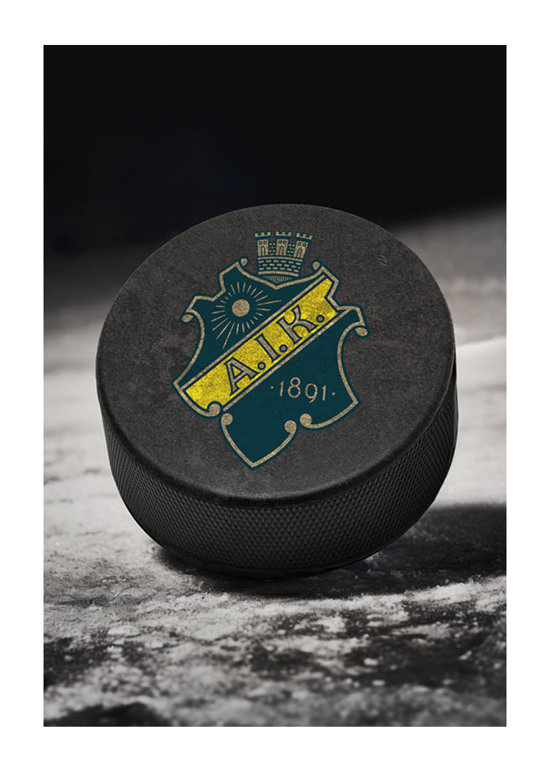 AIK Hockey Puck-12