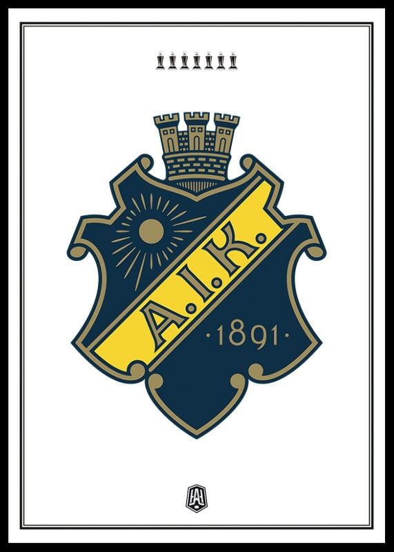 Poster AIK Hockey Le Mat Logo