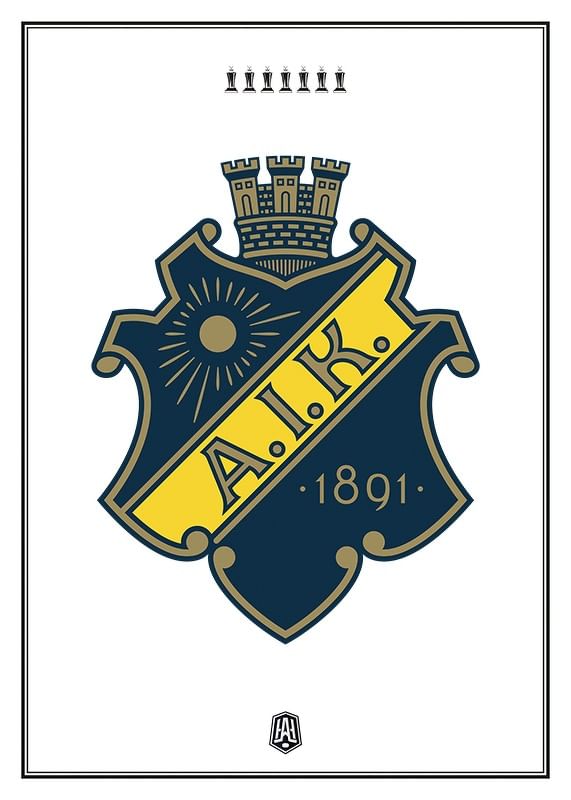 Poster AIK Hockey Le Mat Logo