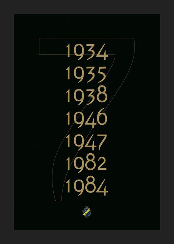 Poster AIK Hockey Guldåren Svart