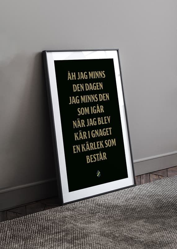 Poster AIK Hockey Åh Jag Minns Den Dagen crossfade