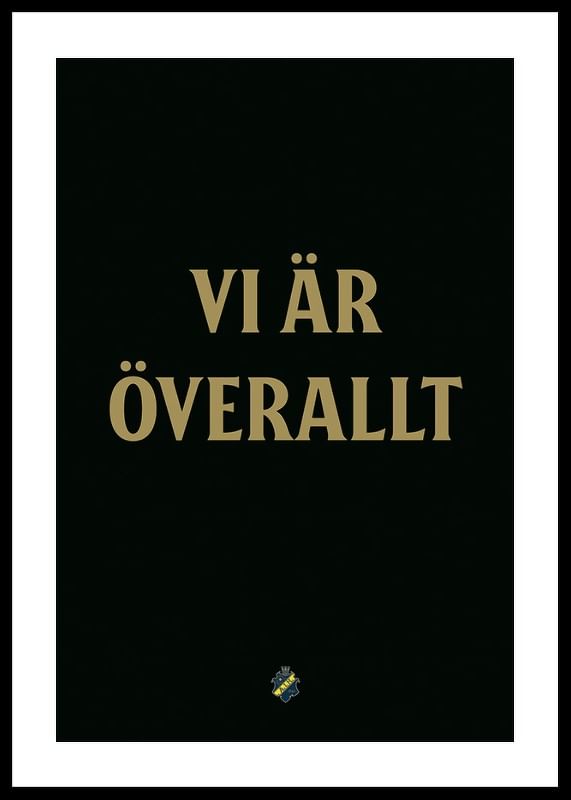 Poster AIK Hockey Vi Är Överallt
