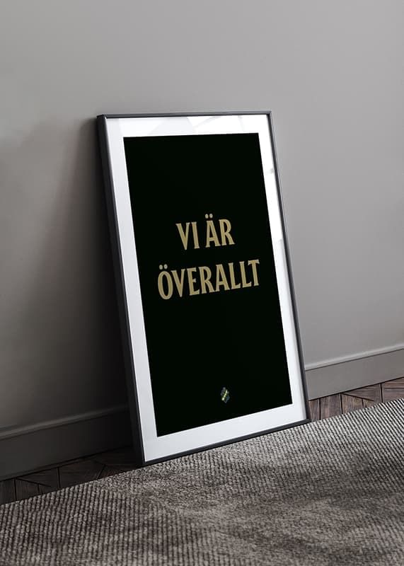 Poster AIK Hockey Vi Är Överallt crossfade