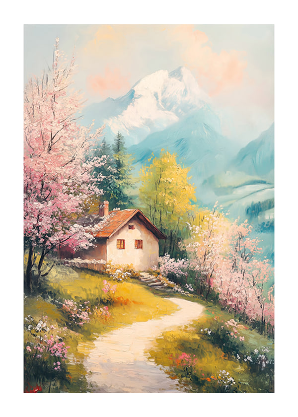 Plakāts A Cottage In Bloom