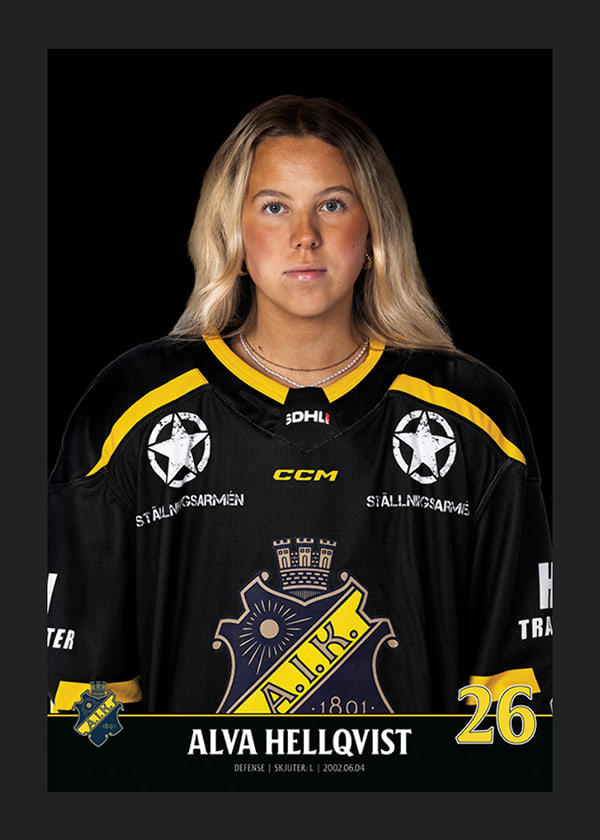 Poster Alva Hellqvist #96 AIK Hockey 2023/2024