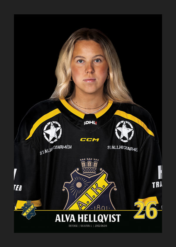 Poster Alva Hellqvist #96 AIK Hockey 2023/2024