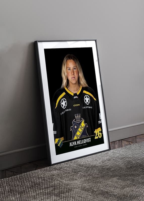 Poster Alva Hellqvist #96 AIK Hockey 2023/2024 crossfade