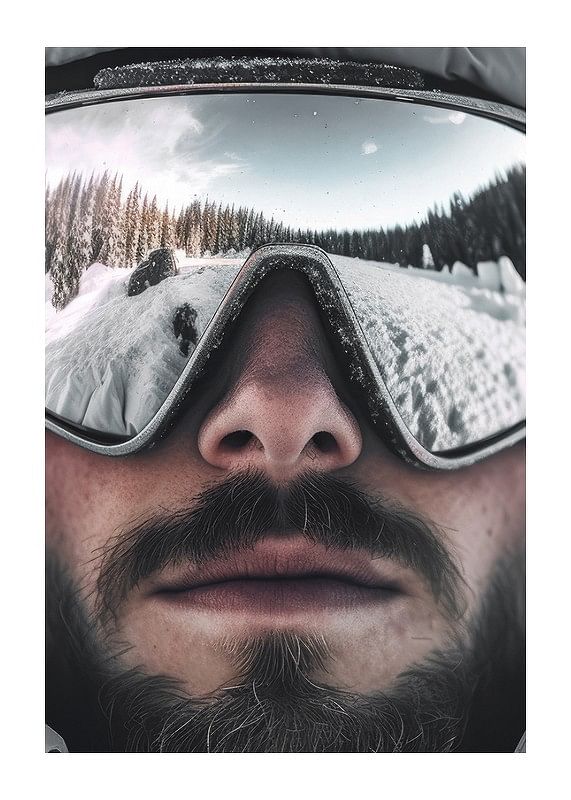 Plagát Ski Goggles