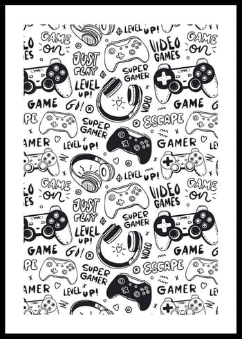 Poster Gamer Level Up