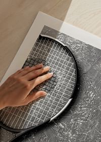 Tennis Racket B&W-5