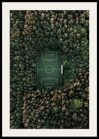 Luftfoto av fotballbane omgitt av tett grønn skog-2