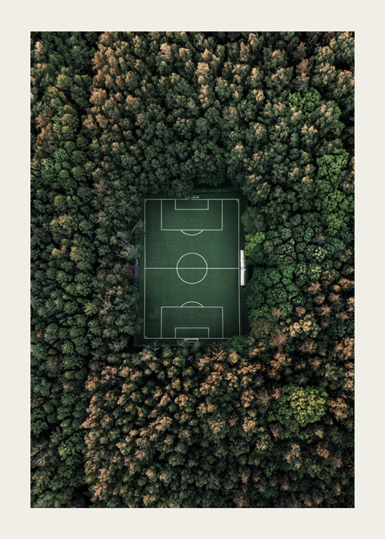 Flygfoto över fotbollsplan omgiven av tät grön skog-12