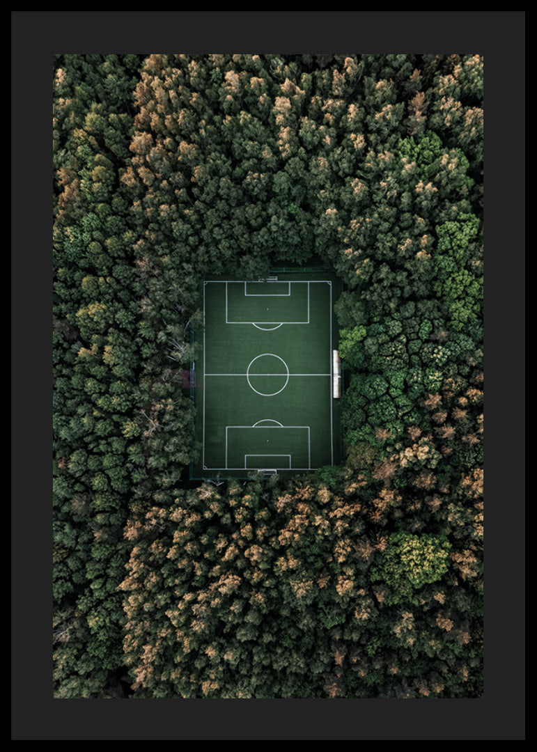 Flygfoto över fotbollsplan omgiven av tät grön skog-12
