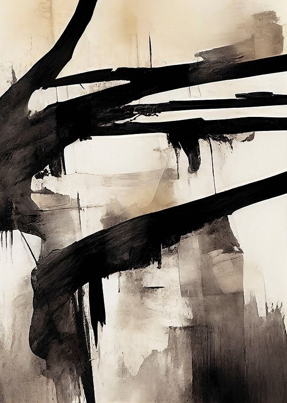 Abstract Flowing Paint No2-12