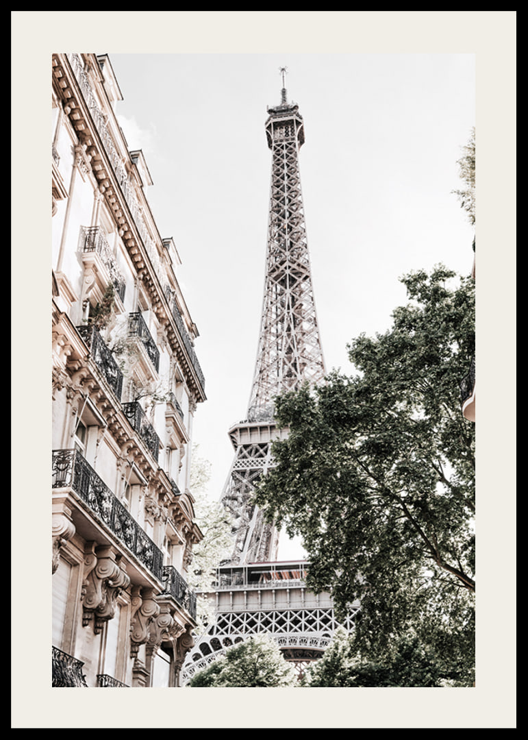 Low angle photography of the Eiffel Tower with greenery-12