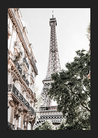Low angle photography of the Eiffel Tower with greenery-5
