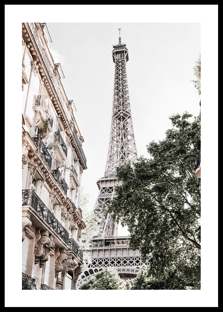 Low angle photography of the Eiffel Tower with greenery-12