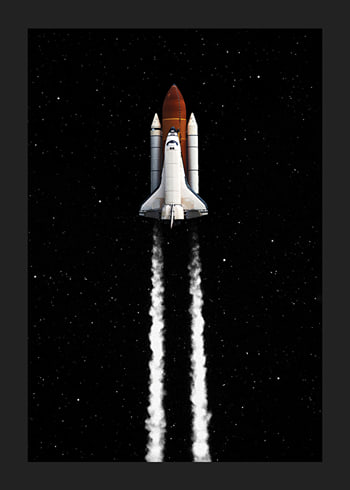 Plagát Spaceship Launch