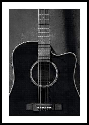 Poster Black Guitarr